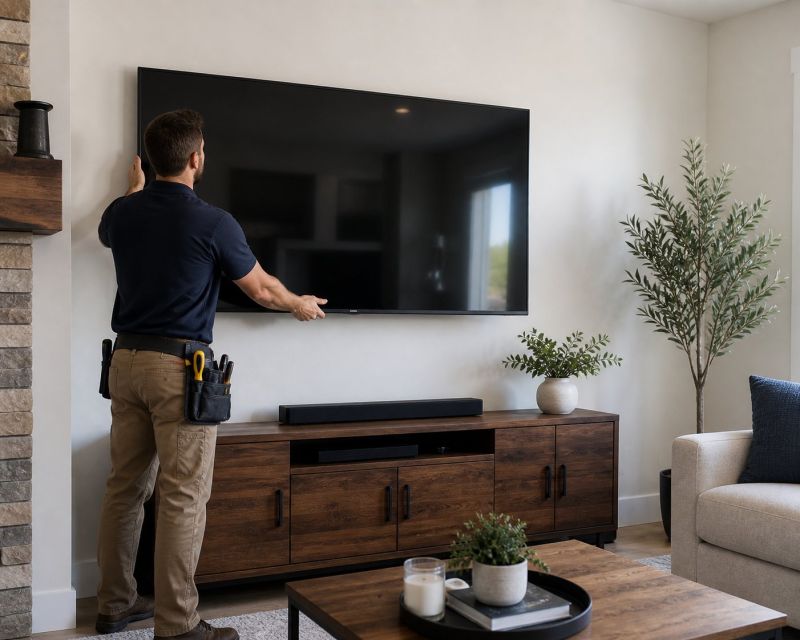 Outdoor Tv Mounting in Conroe, TX